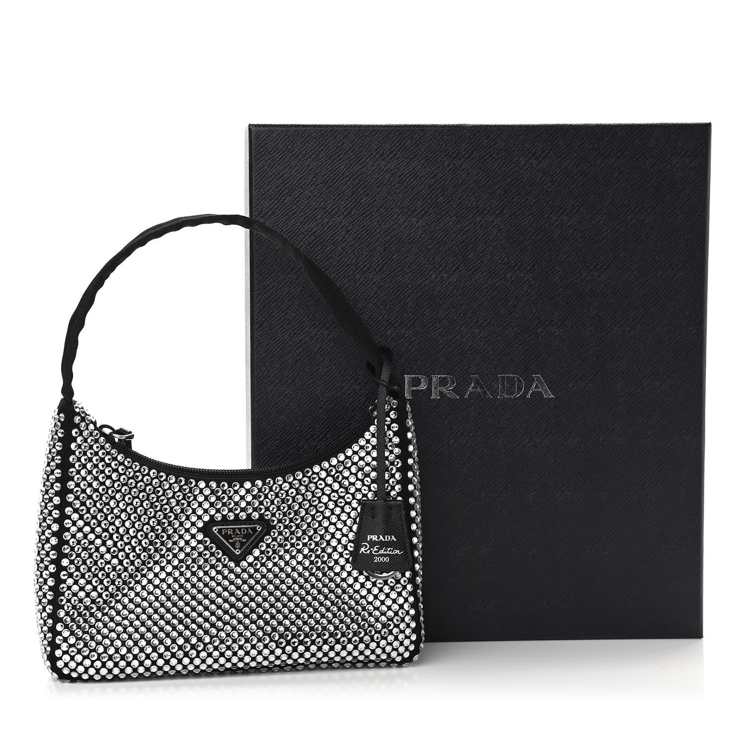 Prada Satin Crystal Mini Re-Edition 2000 Bag Cristal 11 of 11