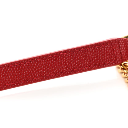 Saint Laurent Grain De Poudre Matelasse Monogram Mini Lou Camera Bag Eros Red 12 of 12