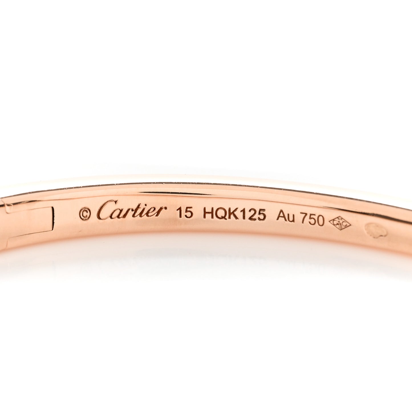 18K Pink Gold Diamond Etincelle de Cartier Bracelet 15