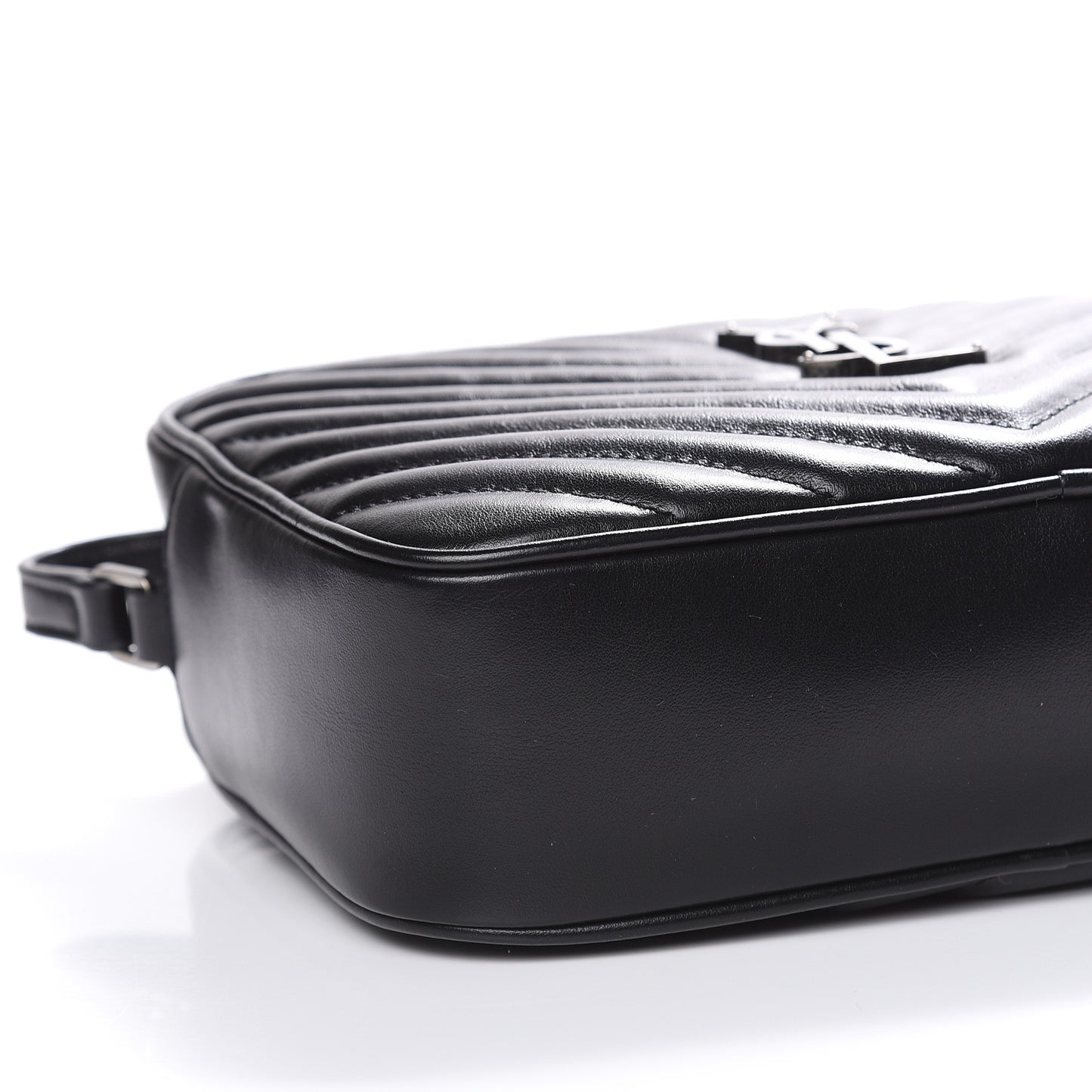 Calfskin Matelasse Monogram Lou Camera Bag Black