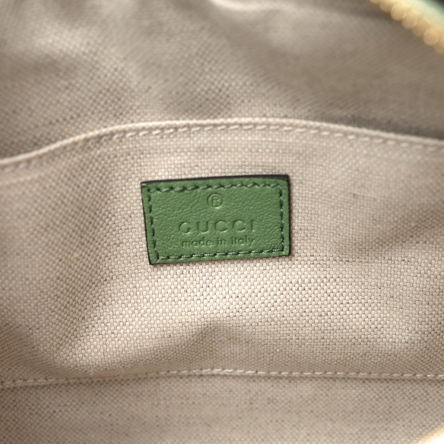 Gucci Sakai Be Green Calfskin Diagonal Stitched Small Blondie Shoulder Bag Green Soil Grass 6 of 9