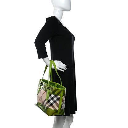 Burberry Nova Check PVC Tote Green 2 of 16