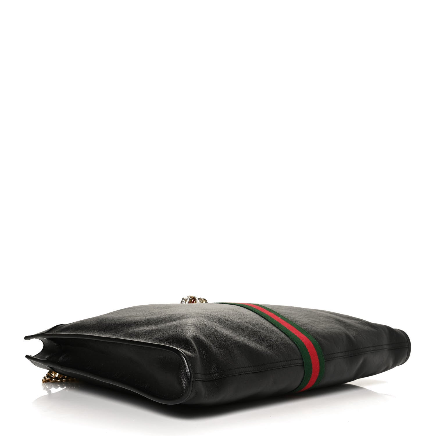 Gucci Calfskin Large Rajah Chain Tote Black 4 of 13
