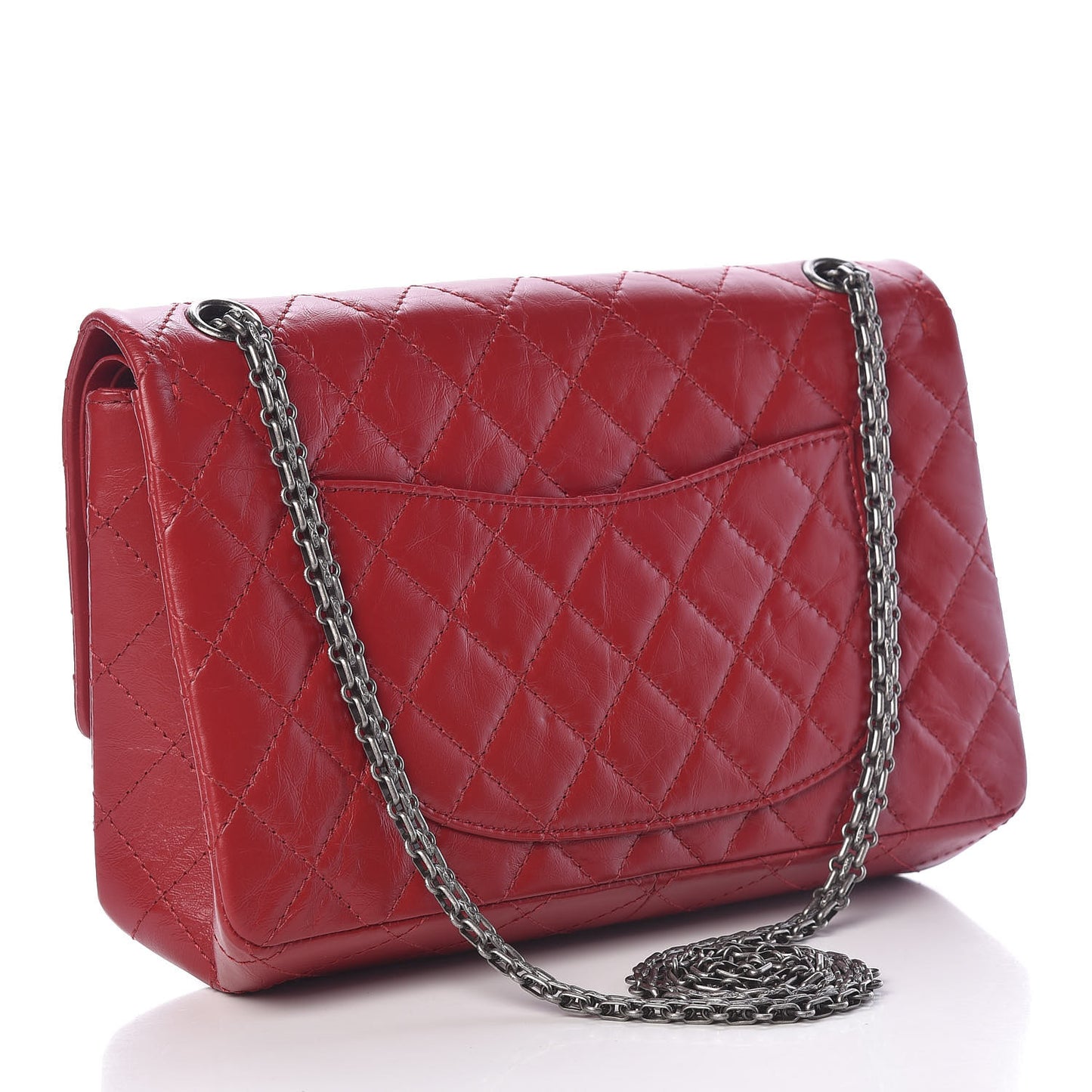 Aged Calfskin Quilted 2.55 Reissue 226 Flap Dark Red
