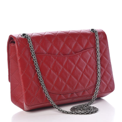 Chanel Aged Calfskin Quilted 2.55 Reissue 226 Flap Dark Red 3 of 13