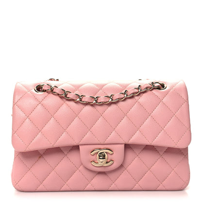Chanel Caviar Quilted Small Double Flap Pink 1 of 10