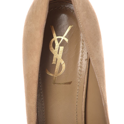 Saint Laurent Suede Tribtoo 105 Platform Pumps 40.5 Nude 7 of 10