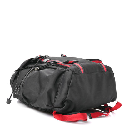 Gucci Techno Canvas Web Double Buckle Backpack Black 4 of 10