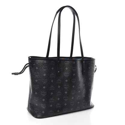MCM Visetos Medium Project Reversible Shopper Tote Black 5 of 17