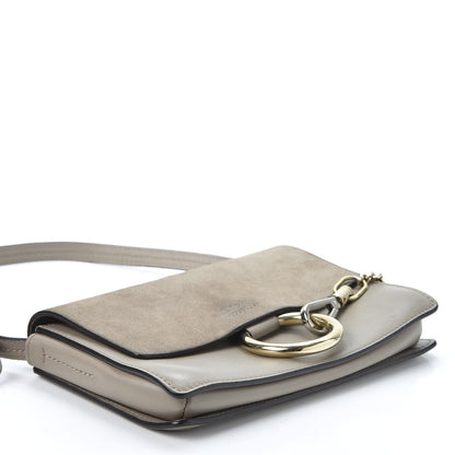Chloe Suede Calfskin Small Faye Shoulder Bag Motty Grey 3 of 11