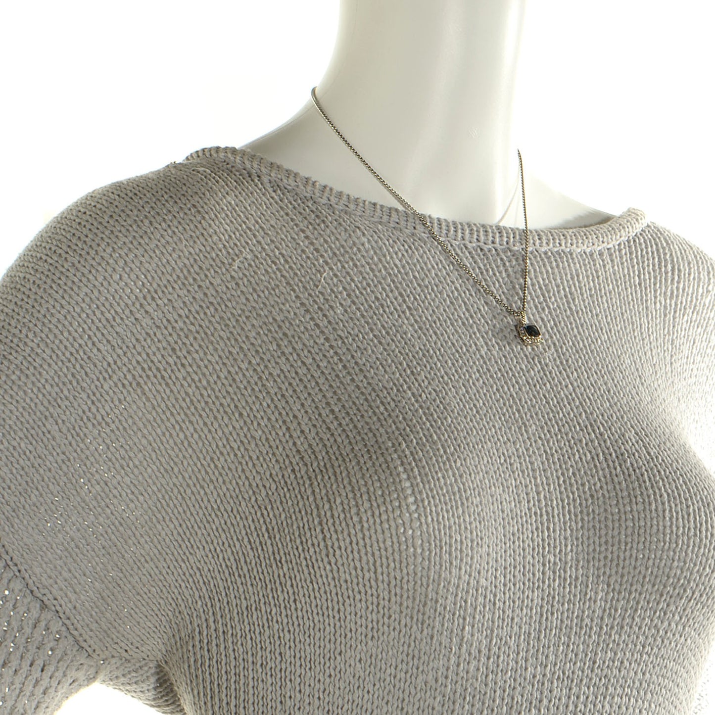 Sterling Silver Diamond Blue Topaz 7mm Petite Albion Pendant Necklace
