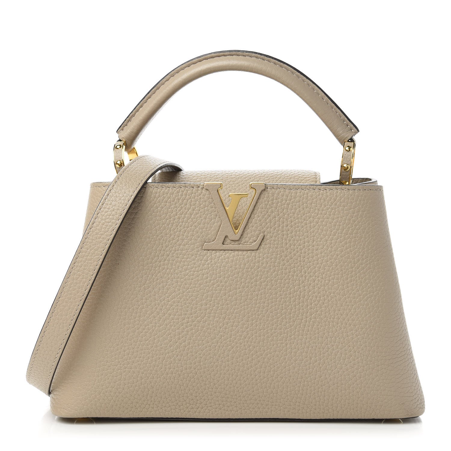 Louis Vuitton Taurillon Capucines BB Galet 1 of 10