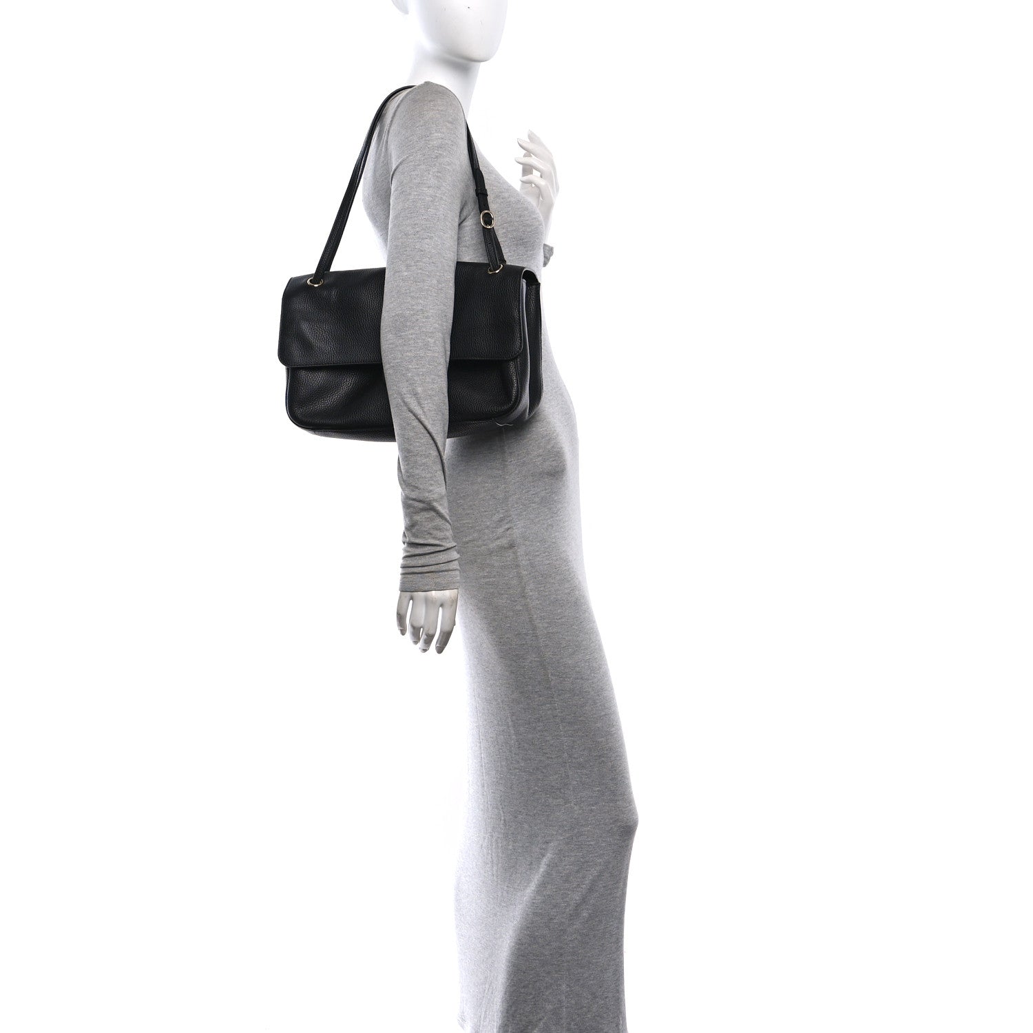 Chanel Grained Calfskin Small Souplissimo Maxi Flap Black 2 of 10