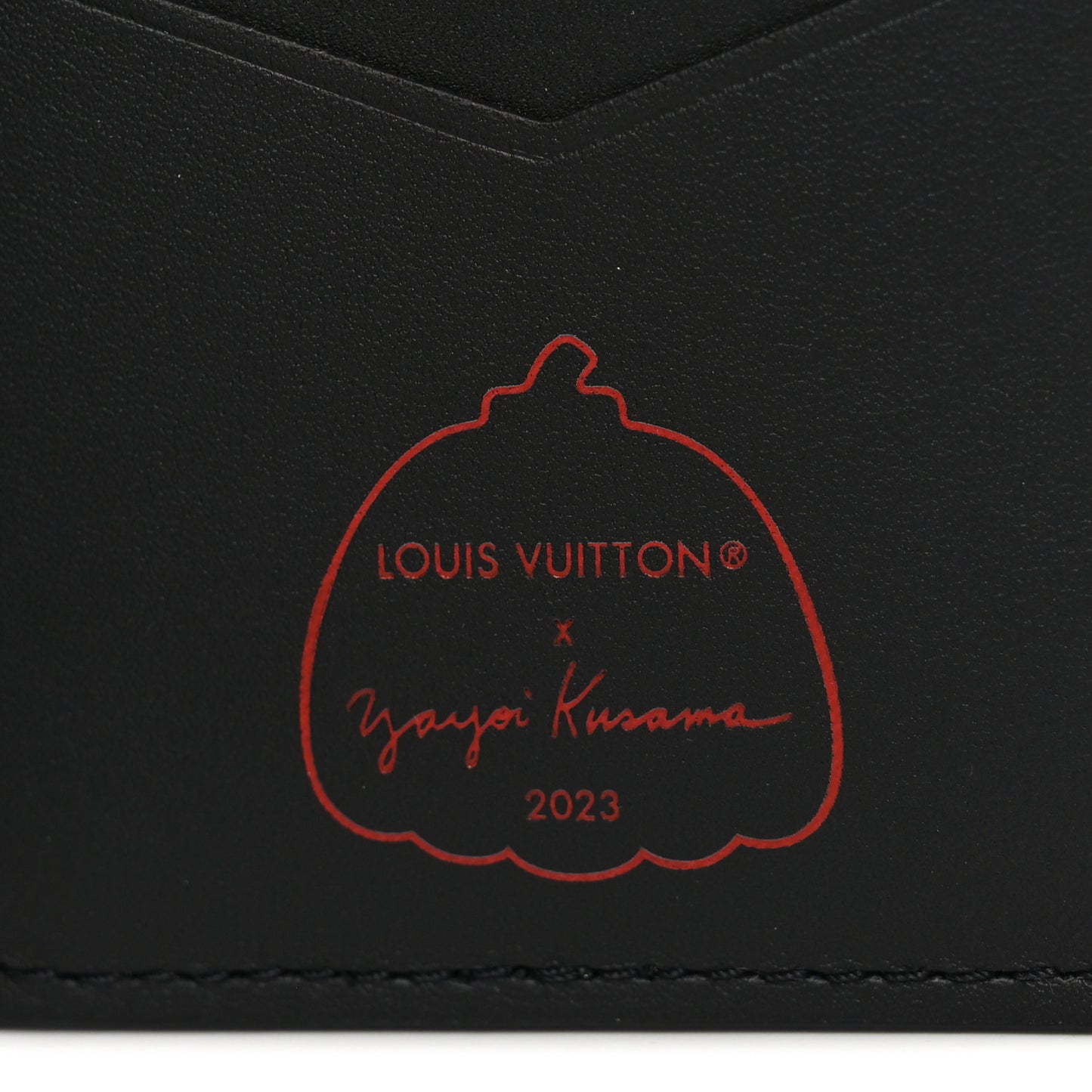 LV X YK Empreinte Pocket Organizer Black Red