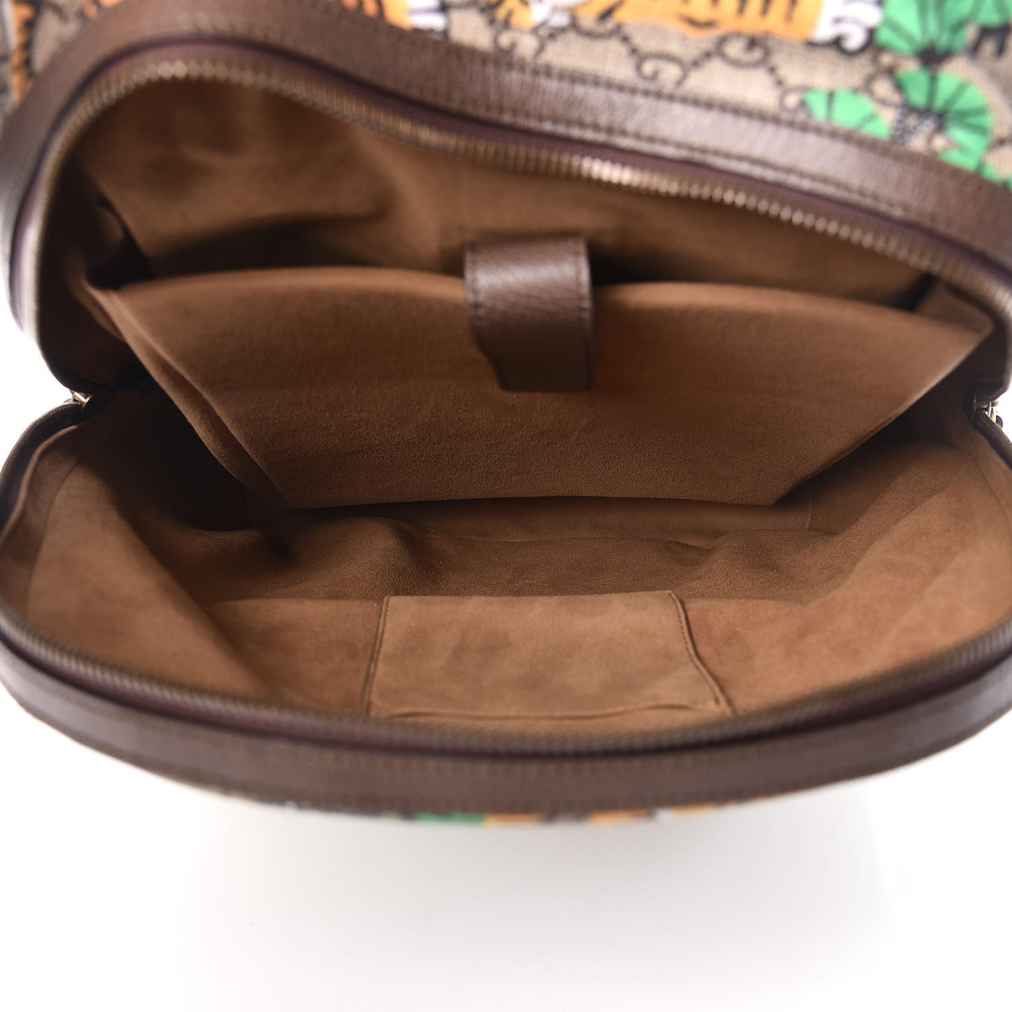 GG Supreme Monogram Bengal Web Day Backpack Beige Yard