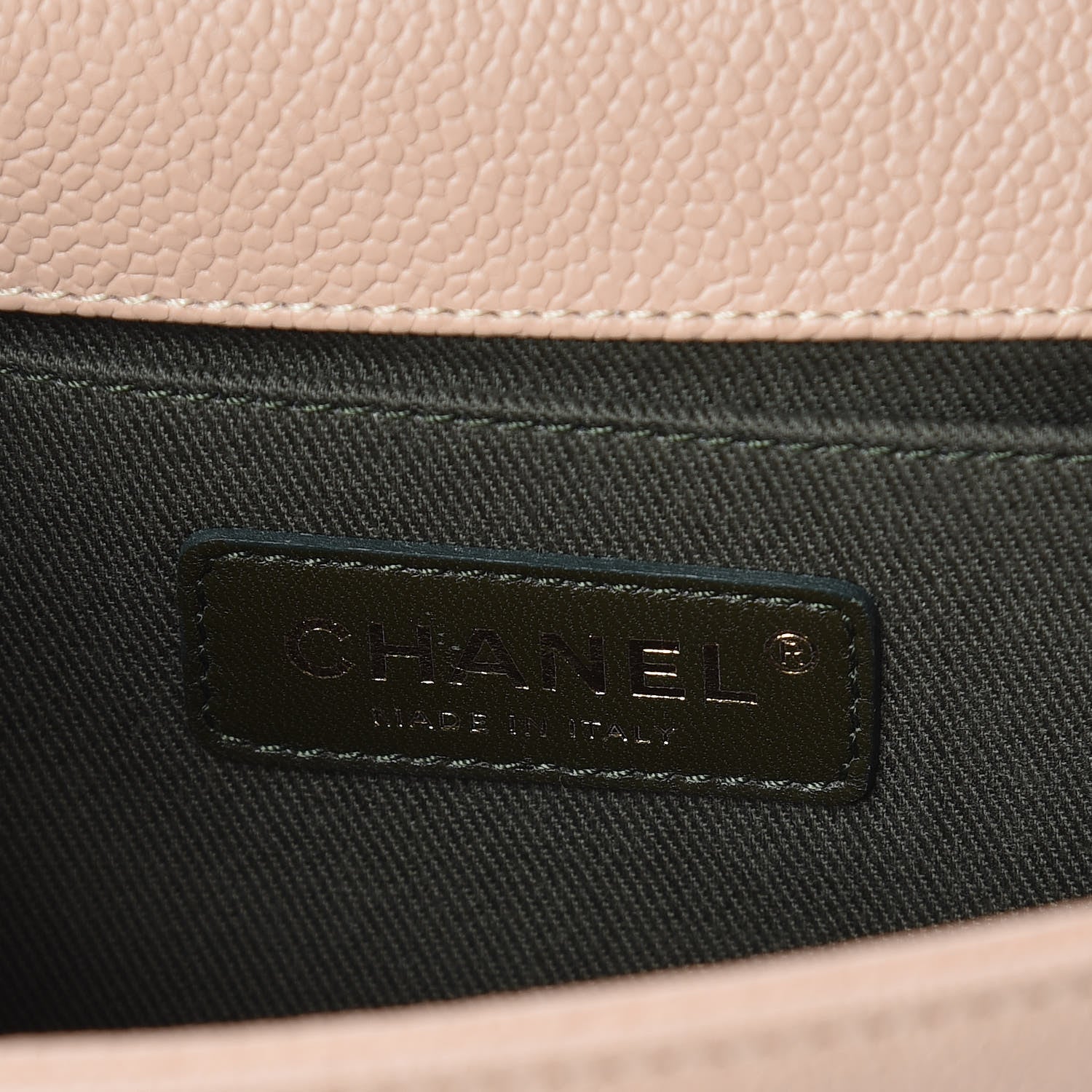 Chanel Caviar Quilted Medium Boy Flap Beige 6 of 14