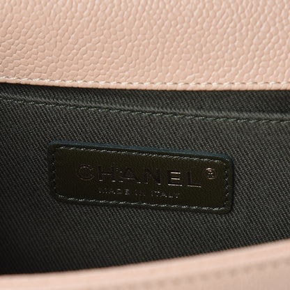 Chanel Caviar Quilted Medium Boy Flap Beige 6 of 14