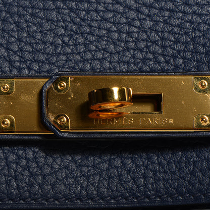 Hermes Taurillon Clemence Birkin 35 Bleu de Prusse 11 of 23
