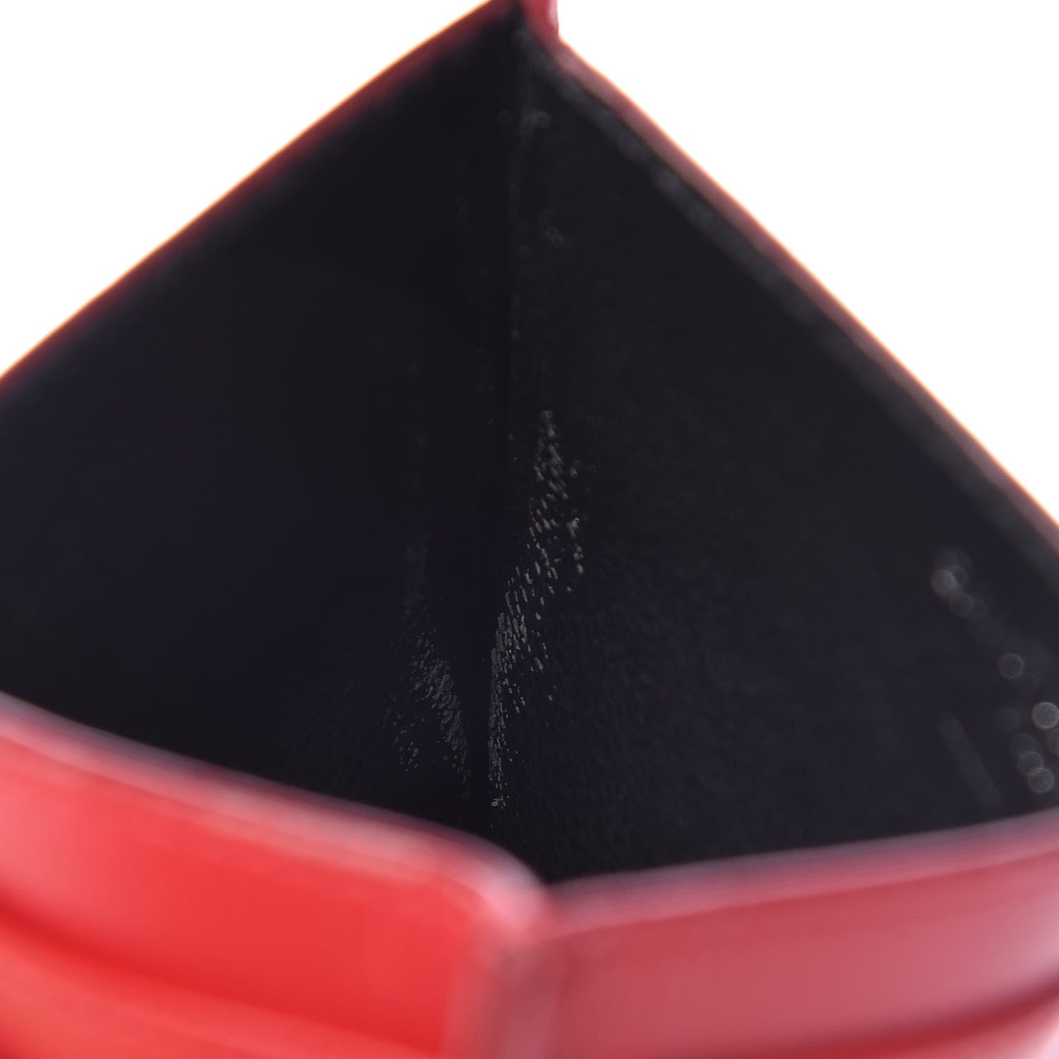 Saint Laurent Calfskin Y Quilted Monogram LouLou Credit Card Case Red 10 of 10