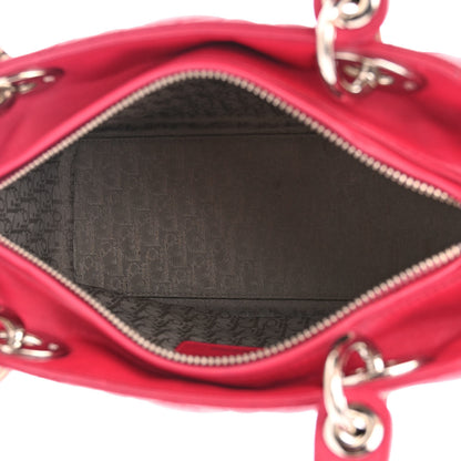 Christian Dior Lambskin Cannage Medium Lady Dior Fuchsia 4 of 14
