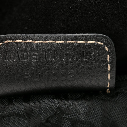 Christian Dior Calfskin Baudrier Saddle Bag Black 7 of 11