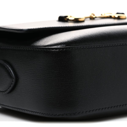 Gucci Textured Calfskin Small Horsebit 1955 Shoulder Bag Black 8 of 10