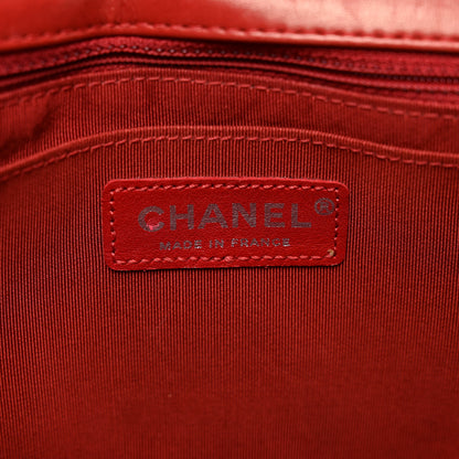 Chanel Lambskin Chevron Medium Leo Lion Flap Red 6 of 10