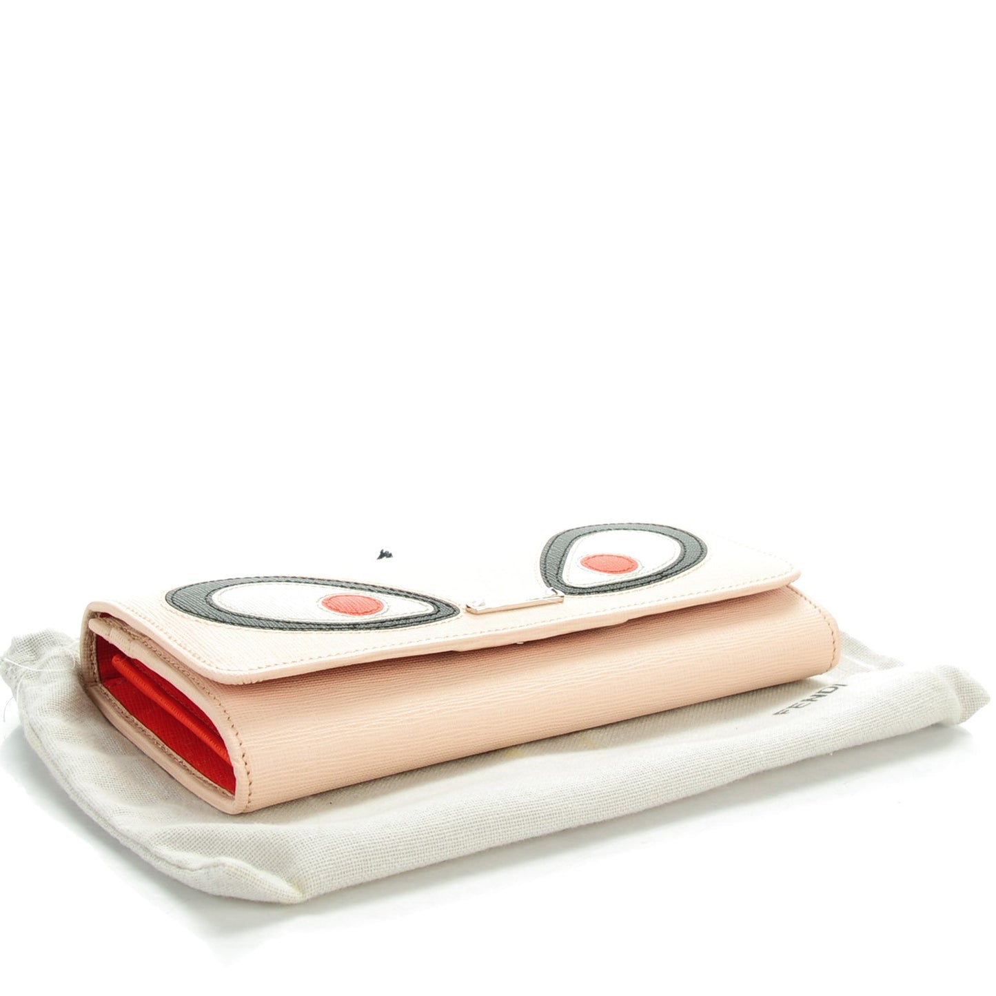 Vitello Elite Monster Continental Wallet Rosa Plaster