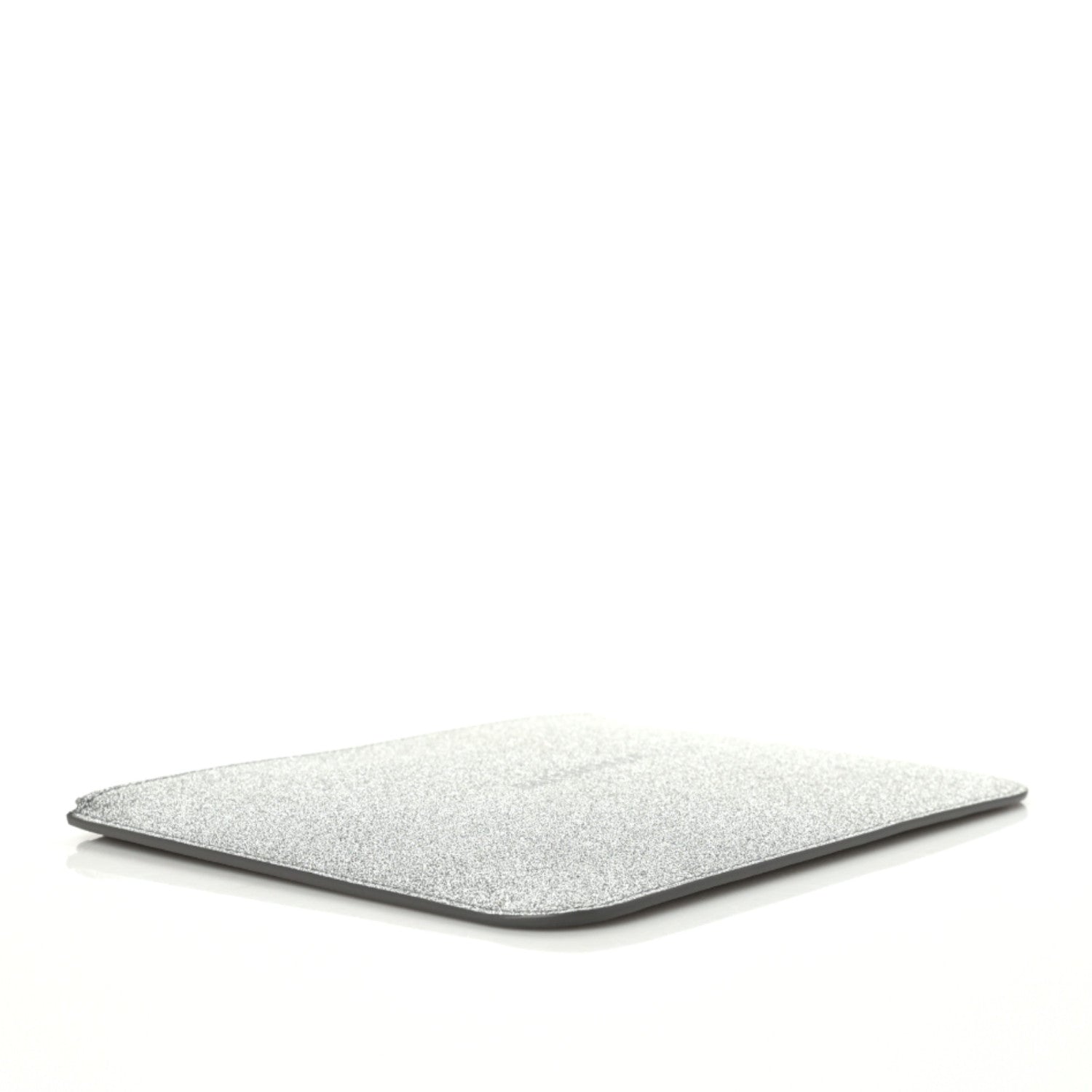 Balenciaga Glitter Calfskin Logo Everyday Pouch M Silver 4 of 6