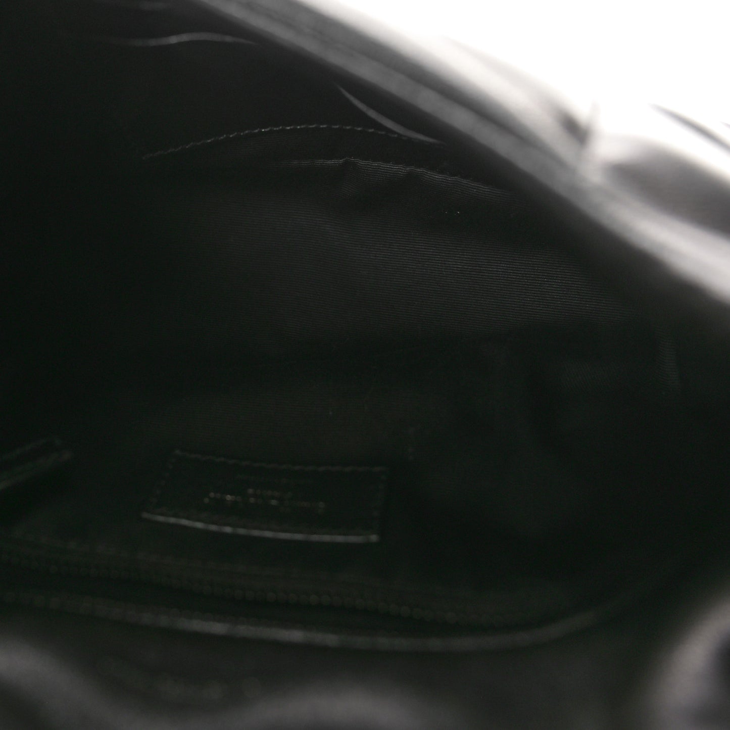 Lambskin Quilted Toy Loulou Puffer Monogram Monochrome Chain Satchel Black