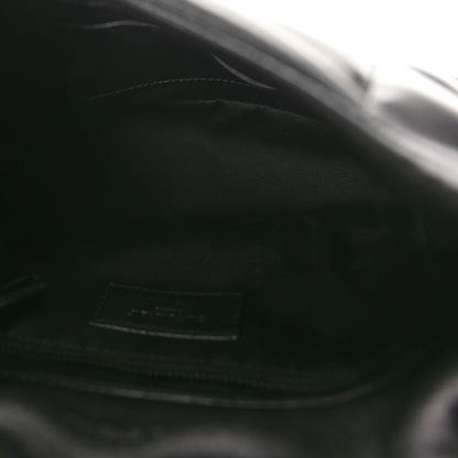 Saint Laurent Lambskin Quilted Toy Loulou Puffer Monogram Monochrome Chain Satchel Black 5 of 13