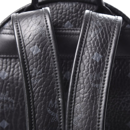 MCM Visetos Small Side Stud Stark Backpack Black 8 of 11
