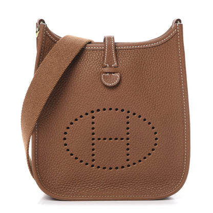 Hermes Taurillon Clemence Evelyne TPM Gold 1 of 11