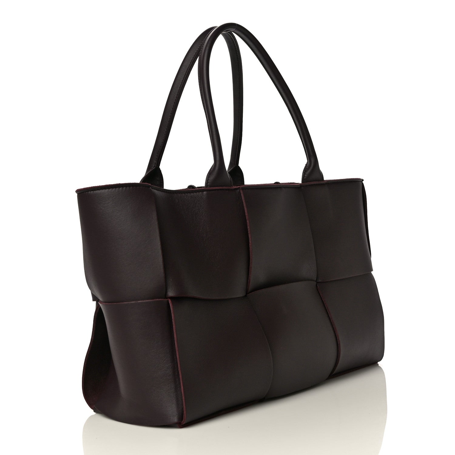 Bottega Veneta Nappa Maxi Intrecciato Medium Arco Tote Grape 3 of 10