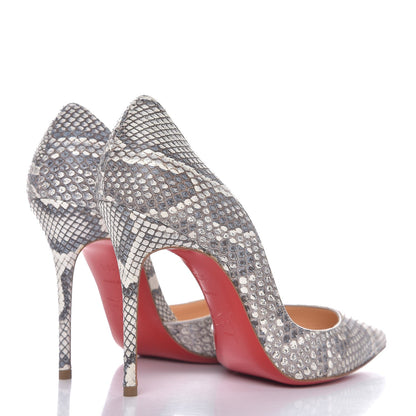 Christian Louboutin Python Iriza 100 Pumps 36.5 Roccia 4 of 8