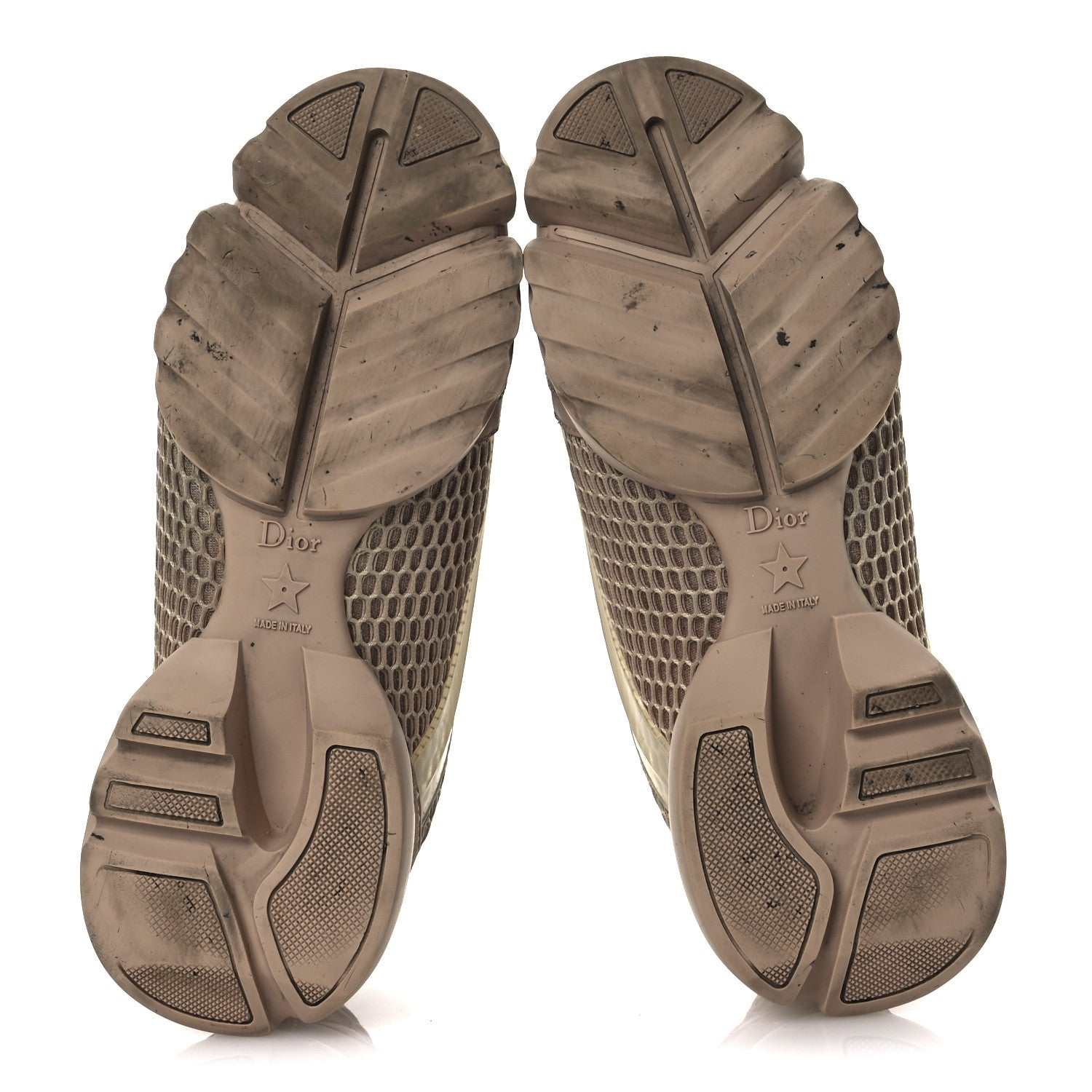 Christian Dior Mesh D-Connect Sneakers 37.5 Nude 7 of 14