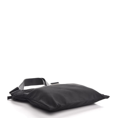 Prada Nylon Small Flat Messenger Bag Black 4 of 7