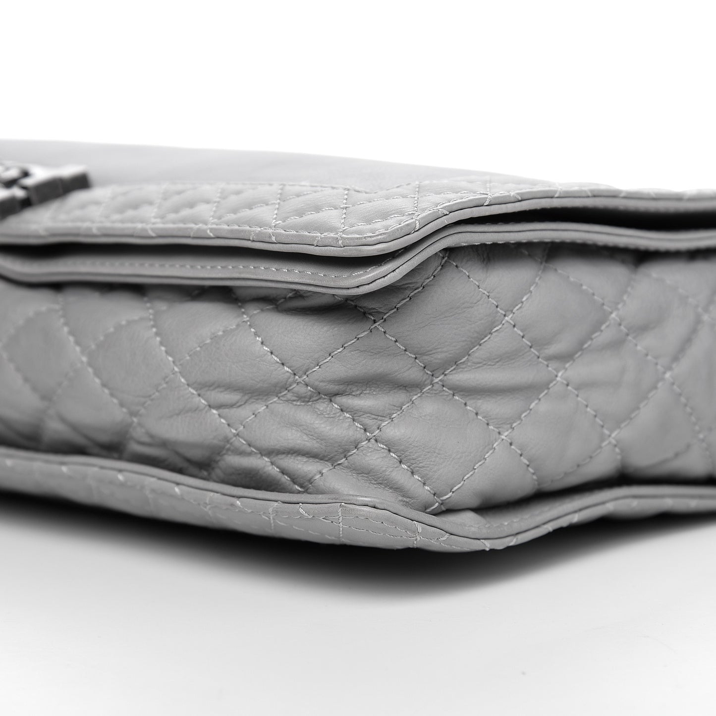 Calfskin Large Boy Reverso Flap Grey
