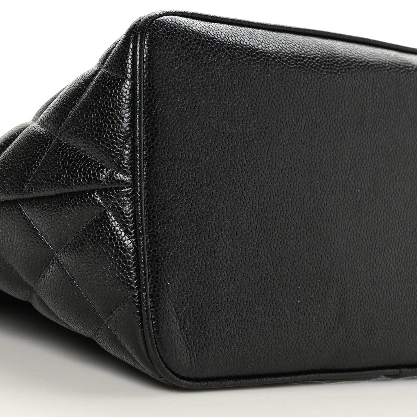 Caviar Quilted Medallion Tote Black