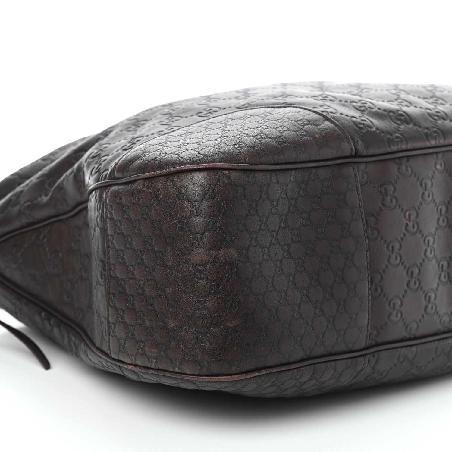 Gucci Guccissima Large Bree Hobo Dark Brown 7 of 12