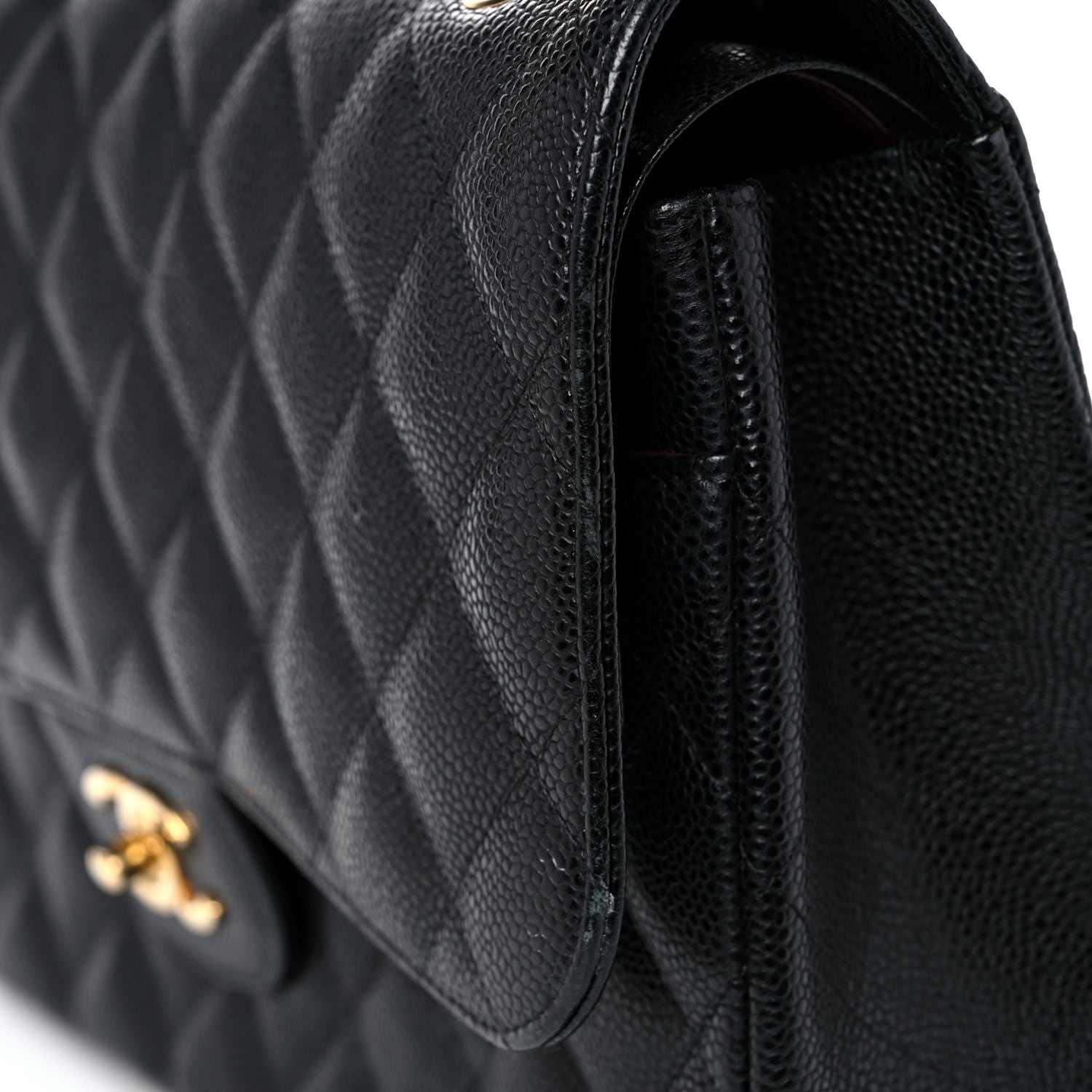 Chanel Caviar Quilted Jumbo Double Flap Black 16 of 16