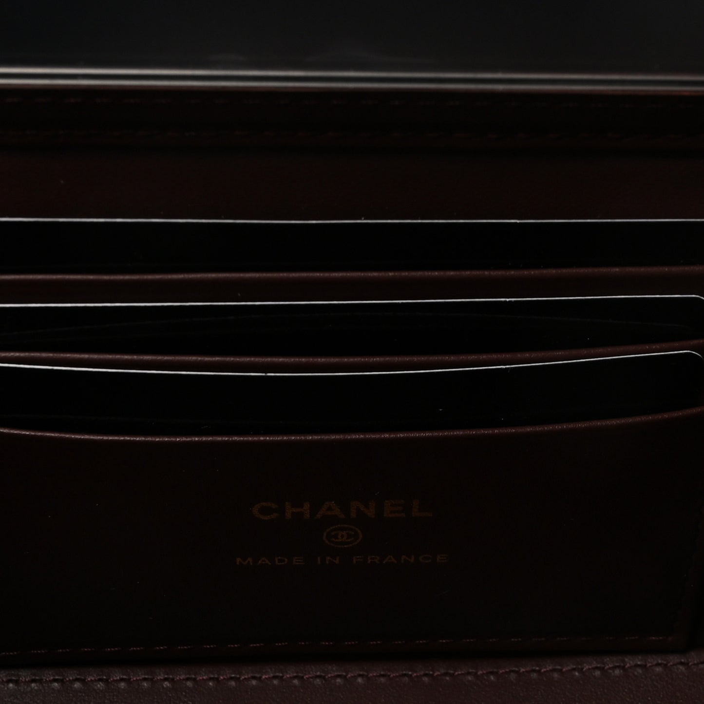 Caviar Quilted Small Vanity Case With Chain Black