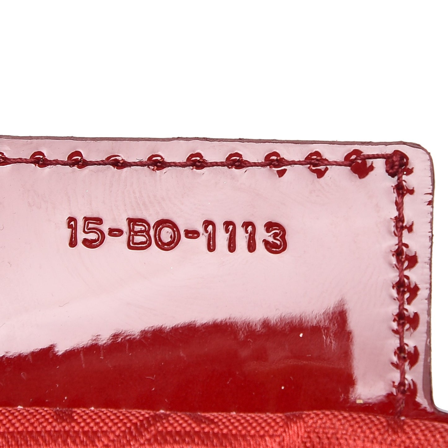 Patent Cannage Large Lady Dior Red