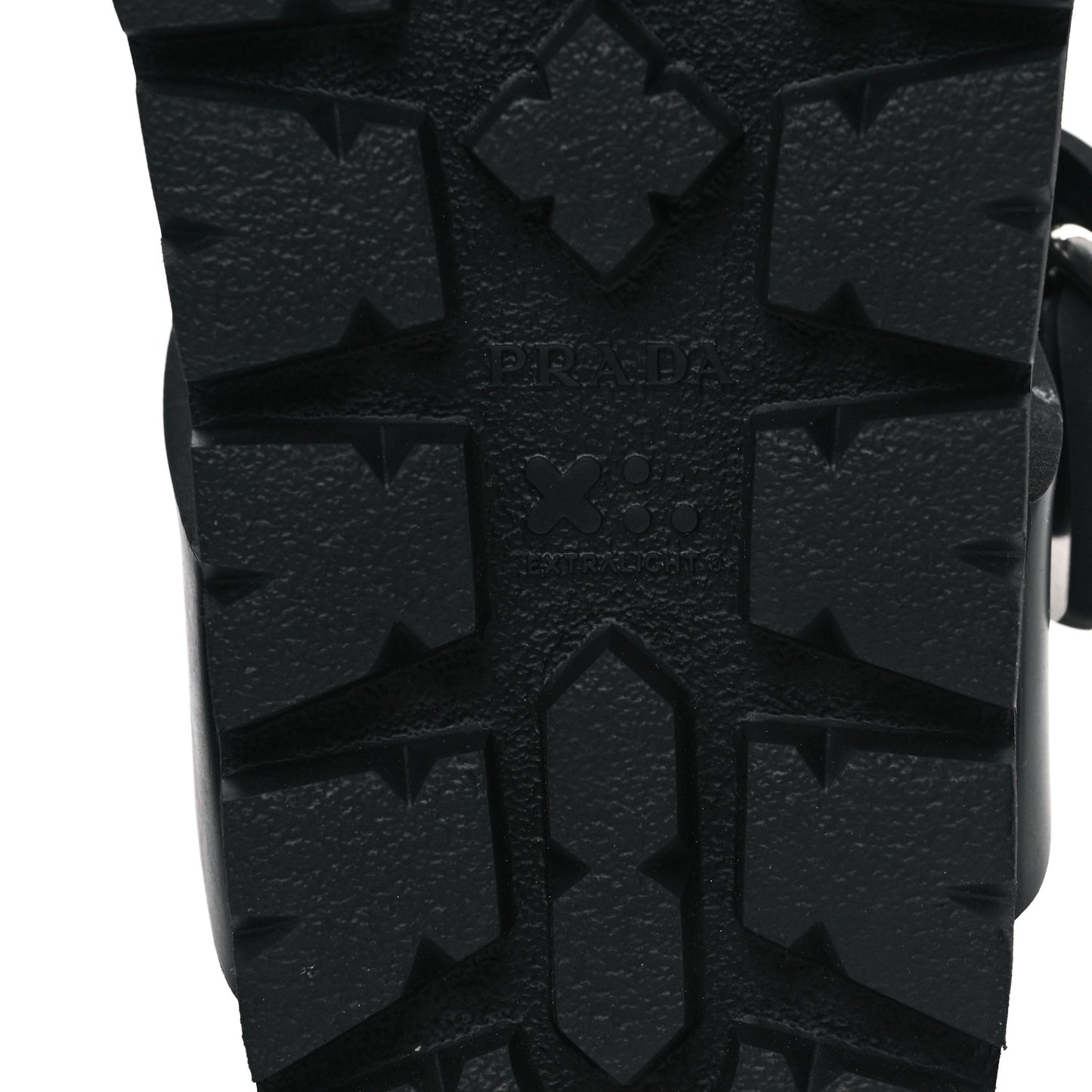 EVA Rubber Buckled Lug Sole 20mm Thong Sandals 38 Black