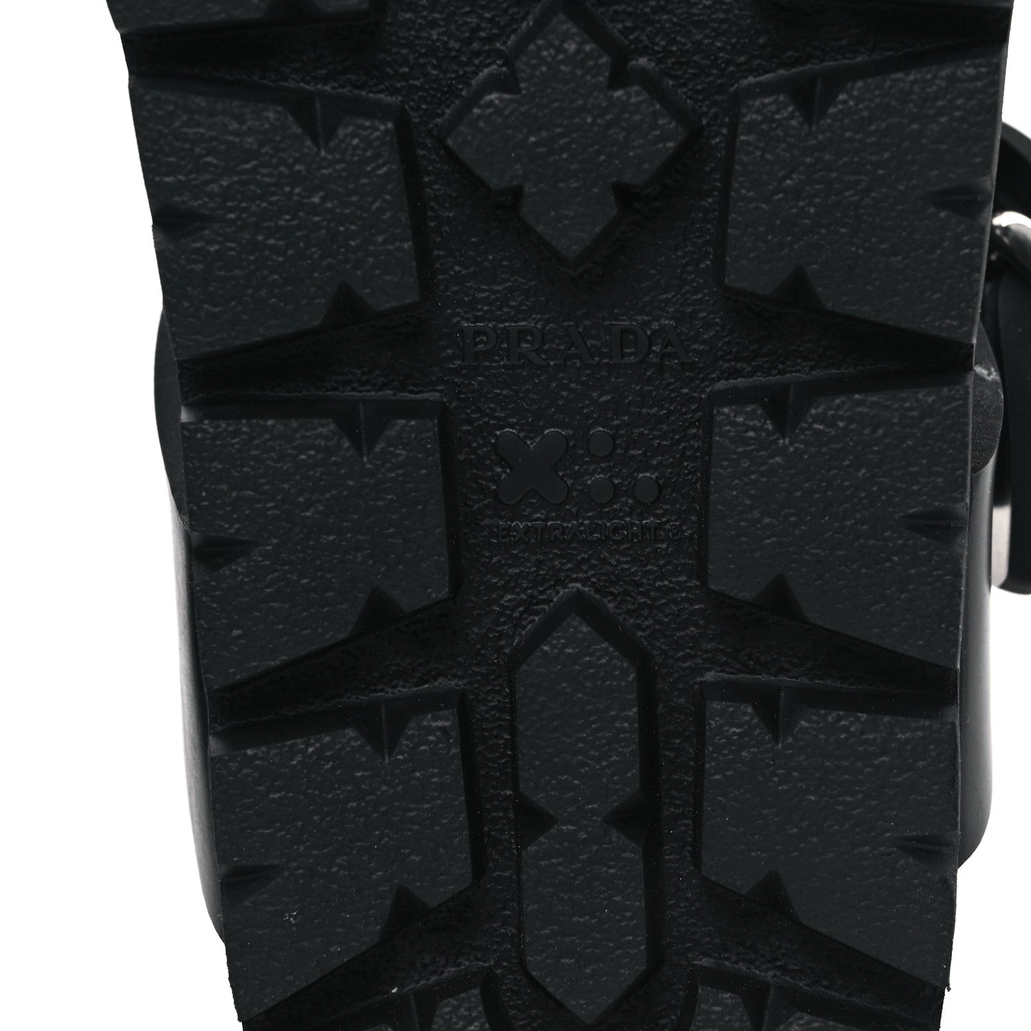Prada EVA Rubber Buckled Lug Sole 20mm Thong Sandals 38 Black 6 of 10