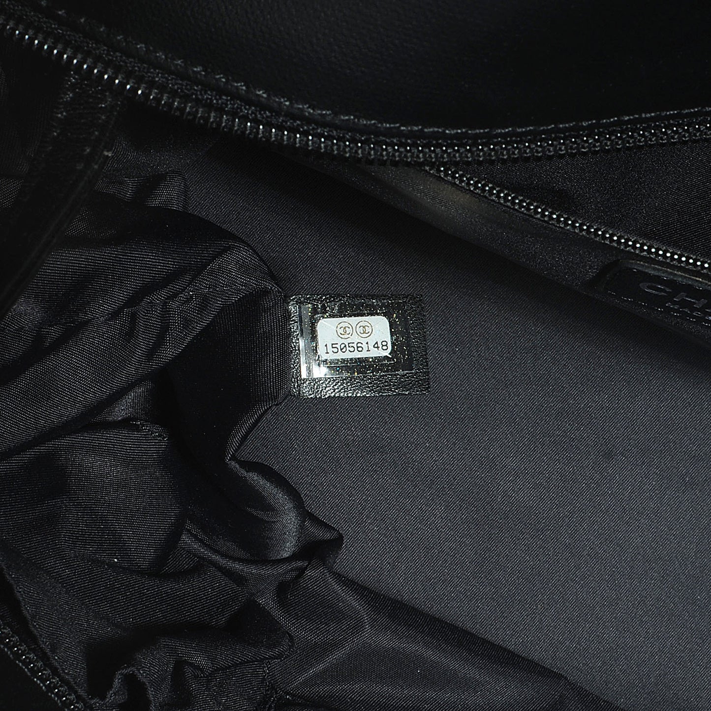 Coated Canvas Large Paris Biarritz Tote Black
