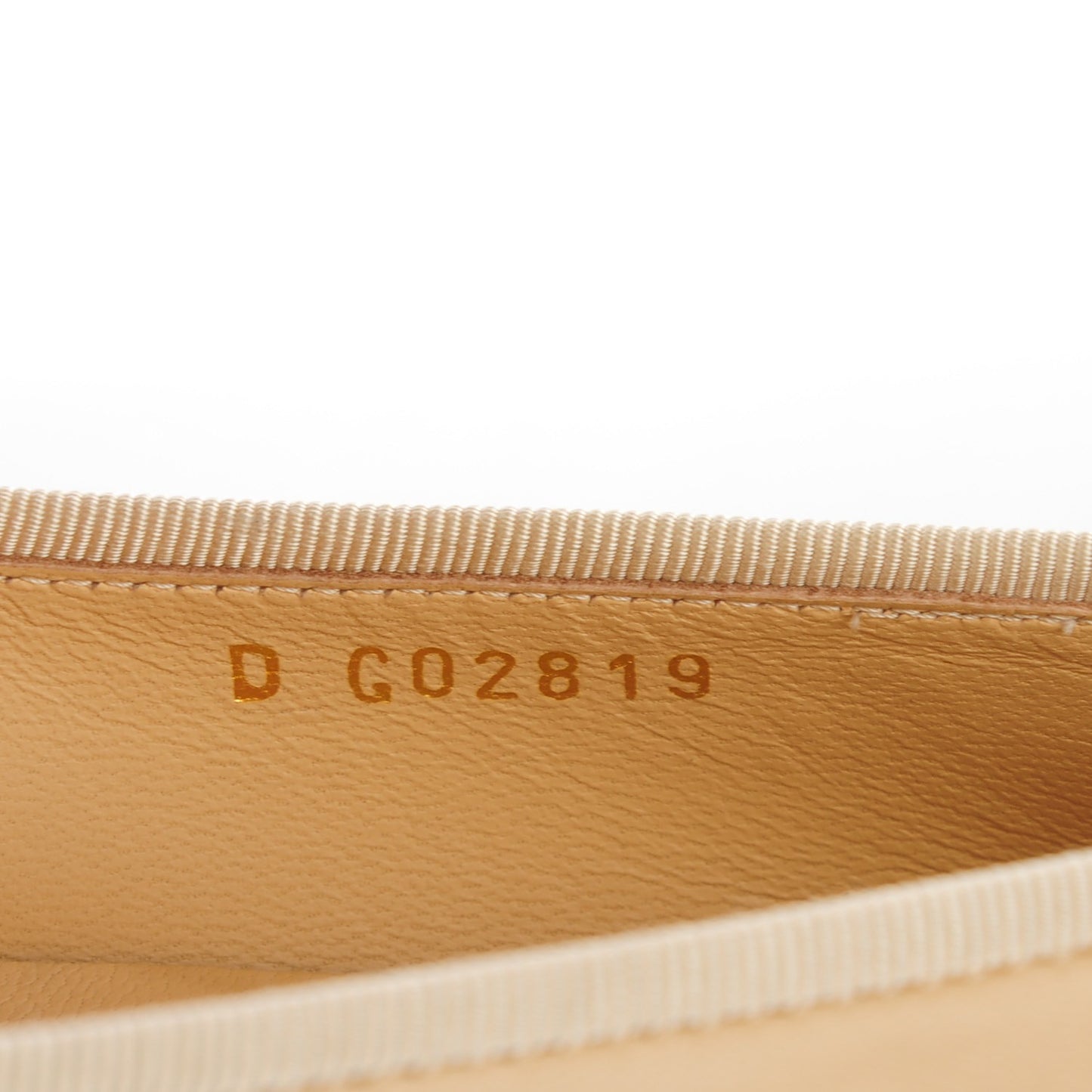 Lambskin Cap Toe CC Ballerina Flats 36.5 Beige Black