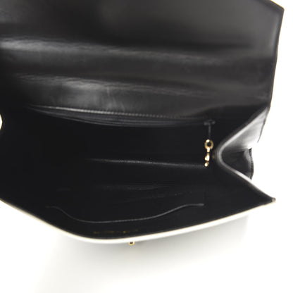 Chanel Lambskin Medium Envelope Single Flap Bag Black White 5 of 11