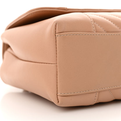 Chanel Calfskin Quilted Medium Daily Chevron Flap Beige 9 of 12