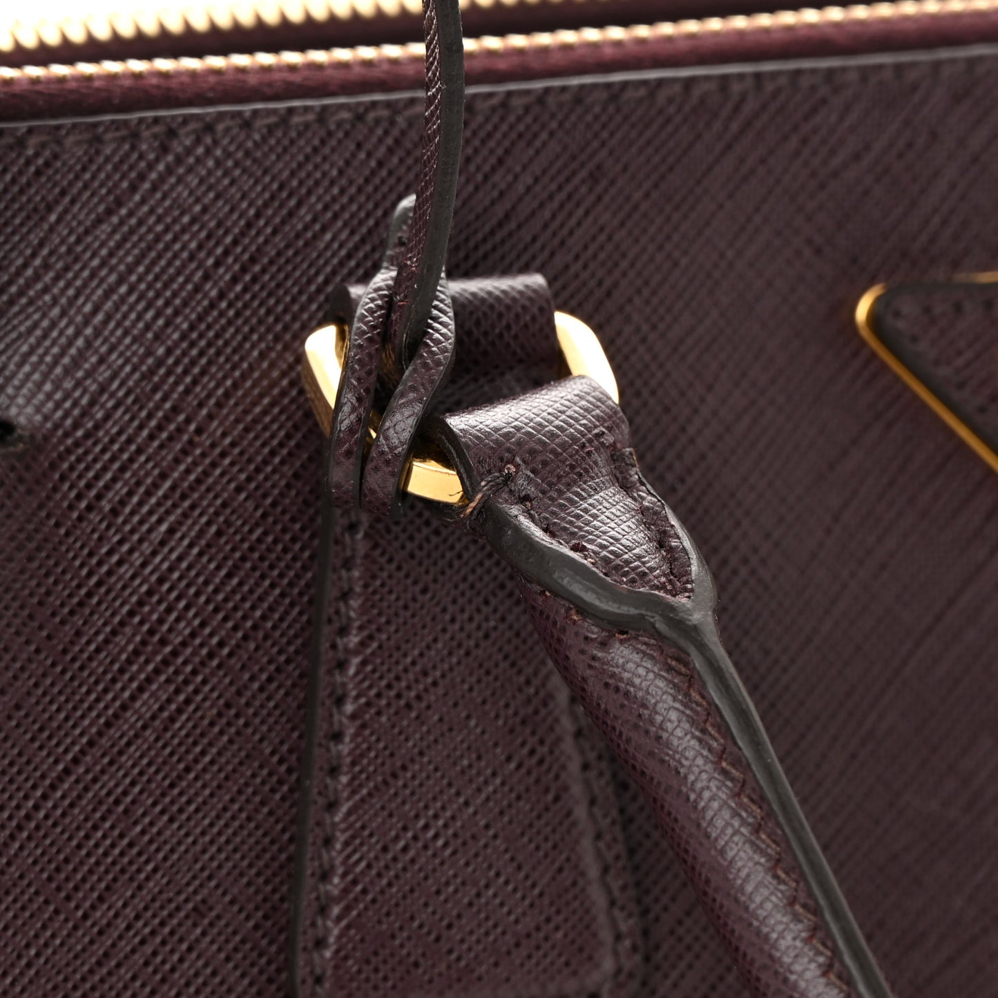 Saffiano Lux Large Galleria Double Zip Tote Granato